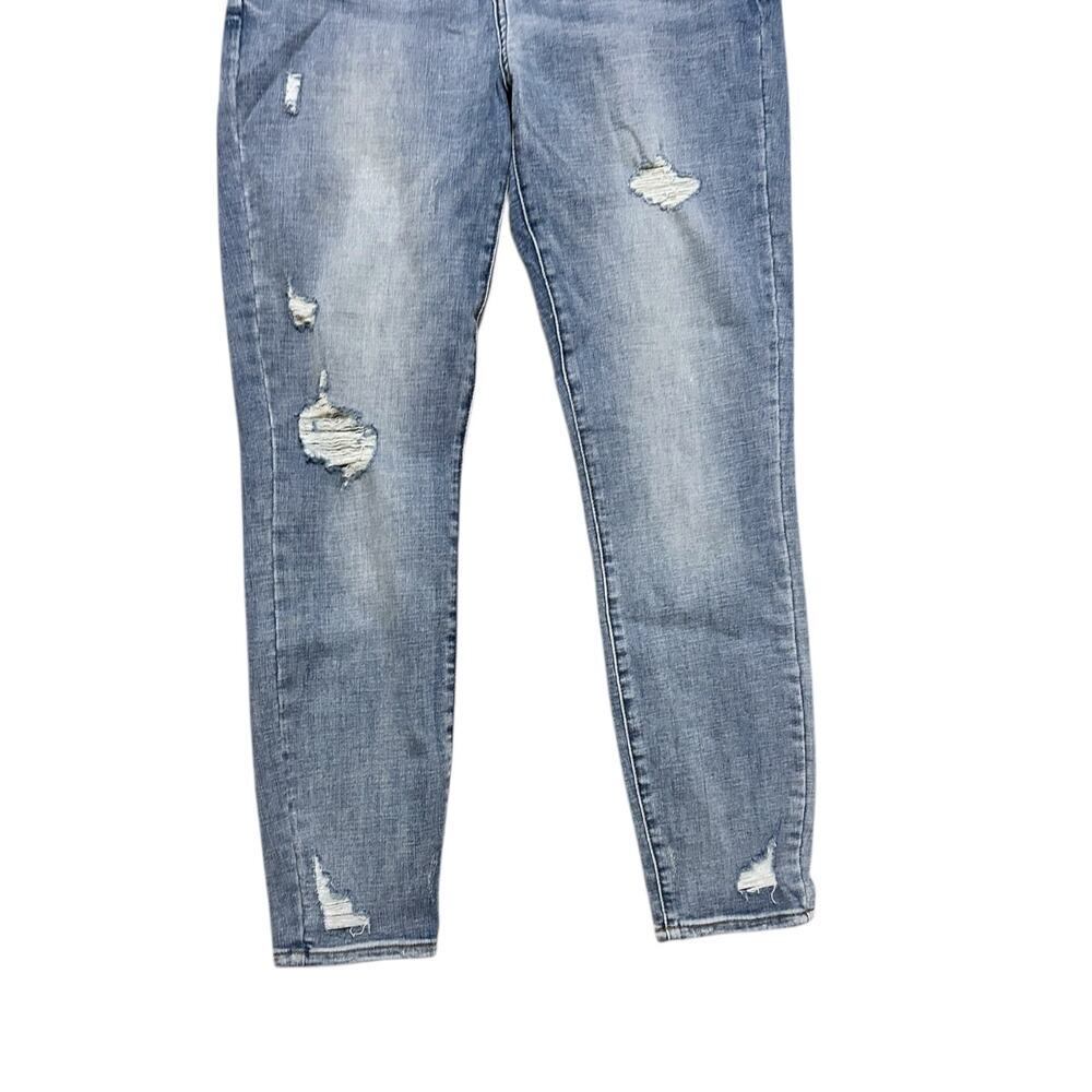 Pistola High Rise Distressed Skinny Jeans size 29 Medium Wash Blue Stretch Denim - Picture 3 of 6